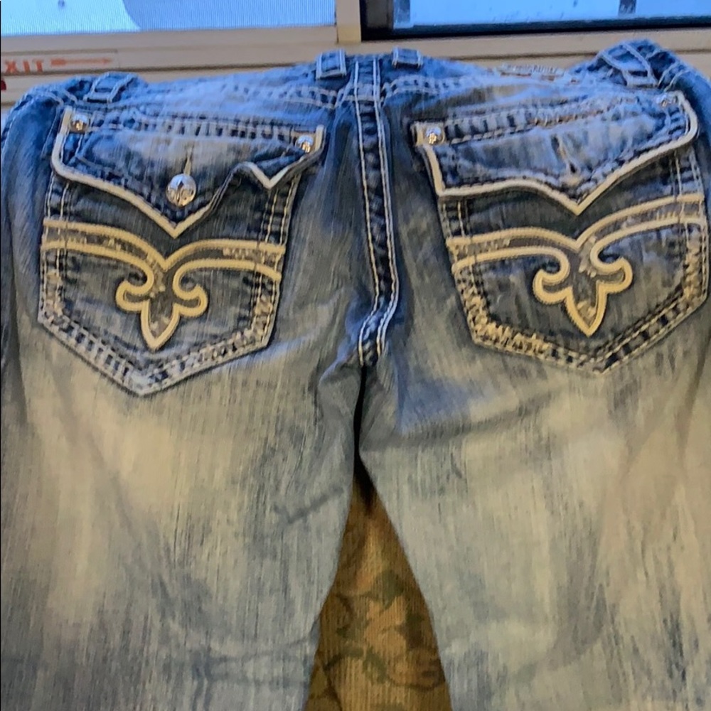 Rock revival men’s jeans